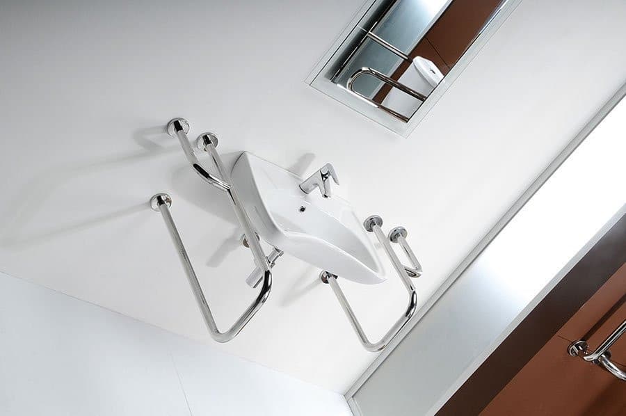 HANDICAP poręcz wspierająca prawa 500 mm stal nierdzewna