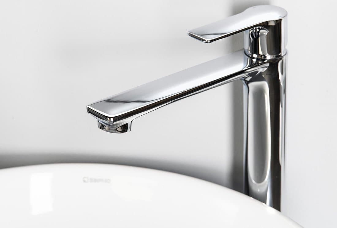 PAX wysoka bateria umywalkowa z przedłużoną wylewką chromowana