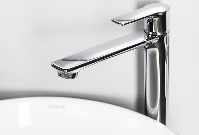 PAX wysoka bateria umywalkowa z przedłużoną wylewką chromowana