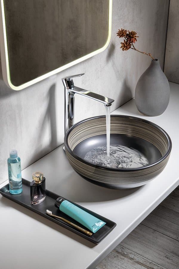 PAX wysoka bateria umywalkowa z przedłużoną wylewką chromowana