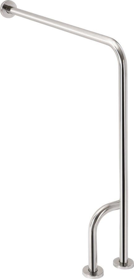 HANDICAP poręcz wspierająca lewa stal nierdzewna polerowana 800x850 mm