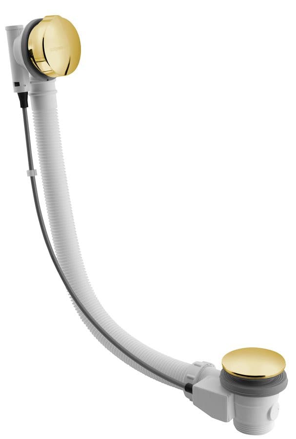 Zestaw odpływowy 575 mm z automatycznym korkiem złoty