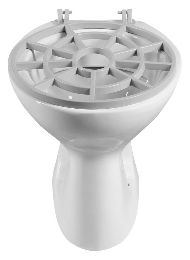 Komora gospodarcza stojąca 36x54 cm z rusztem, dół odpływu, biały