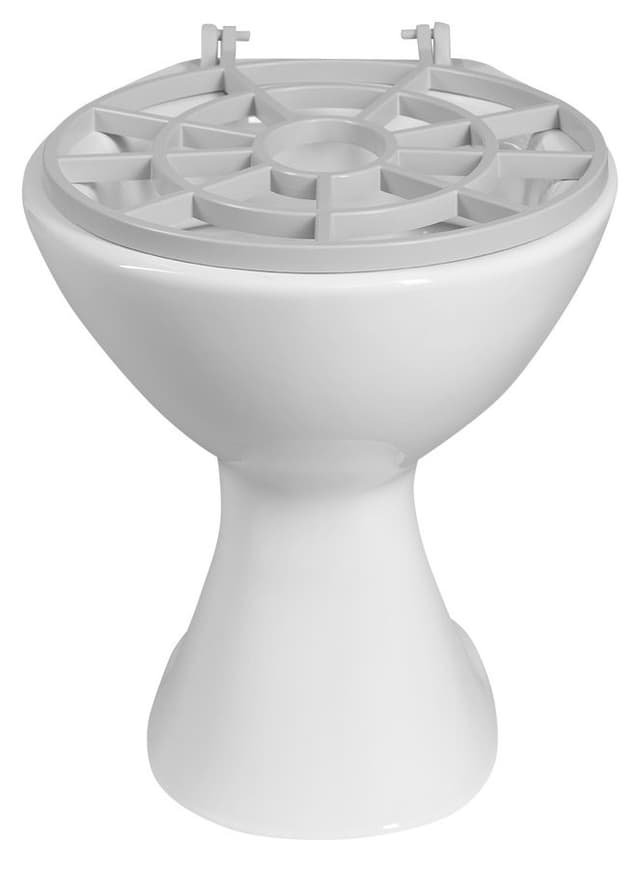 Komora gospodarcza stojąca 36x47 cm z tylnym odpływem, biała ceramiczna