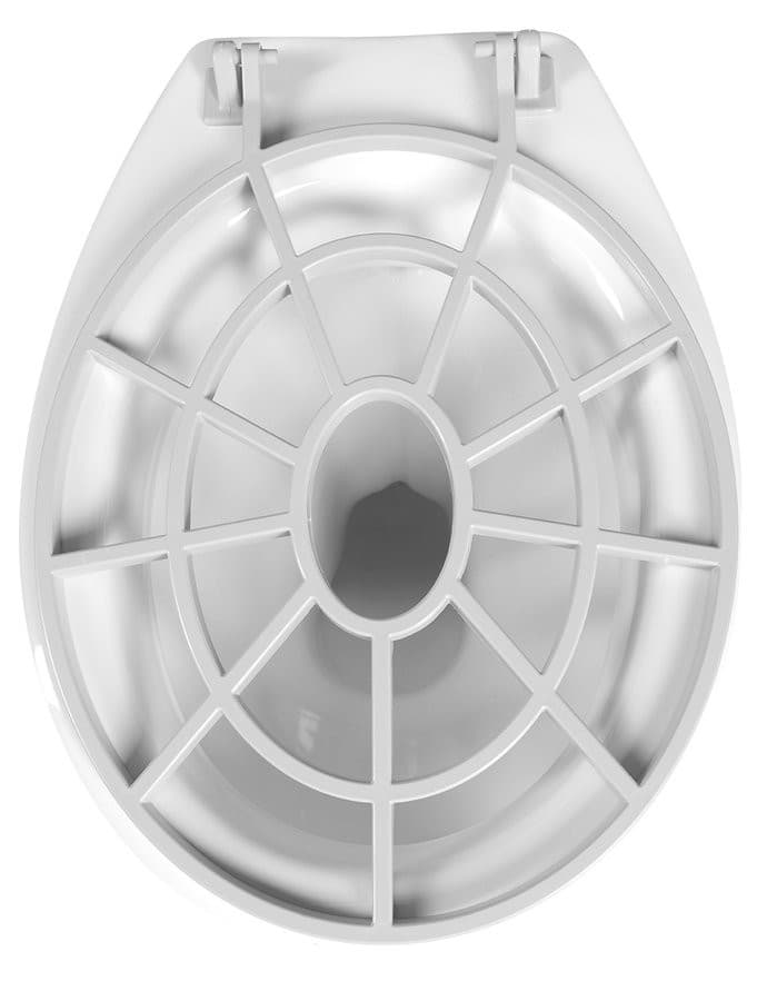 Komora gospodarcza stojąca 36x47 cm z tylnym odpływem, biała ceramiczna