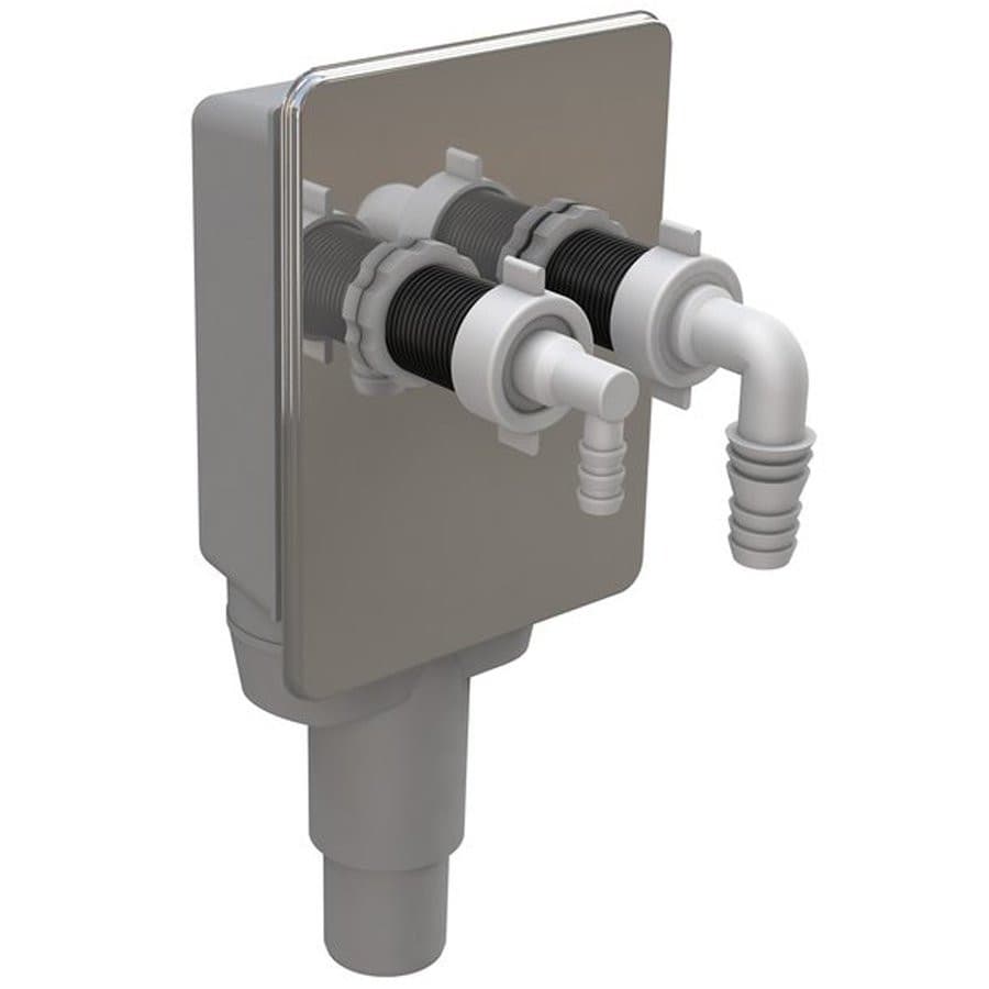 Syfon podtynkowy do pralki i suszarki DN40/50 mm stal nierdzewna