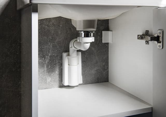 MURALES syfon umywalkowy oszczędzający miejsce, 5/4, korek 32mm, biały