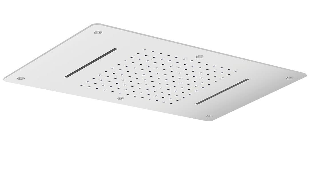 Deszczownia sufitowa, 2xkaskada, 700x380mm, stal nierdzewna polerowana