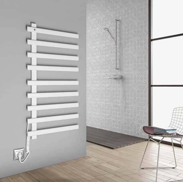 ELCOR elektryczna suszarka na ręczniki 480x920x50 mm, 128 W, biały matowy