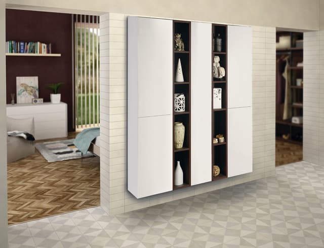 ESPACE regał wysoki, otwarty z półkami, 20x172x32 cm, wiąz Bardini