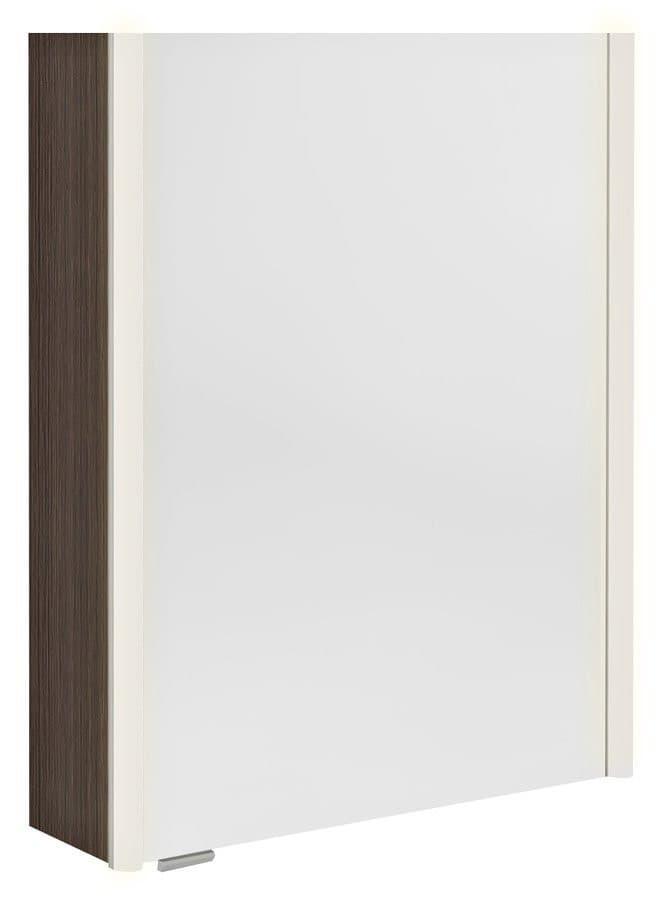 ALIX szafka z lustrem z oświetleniem LED, 56x70x17,5 cm, w sosnie rustykalnej, uniwersalne otwieranie