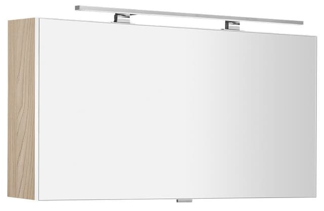 CLOE szafka lustrzana z oświetleniem LED, 100x50x18 cm, wiąz Bardini