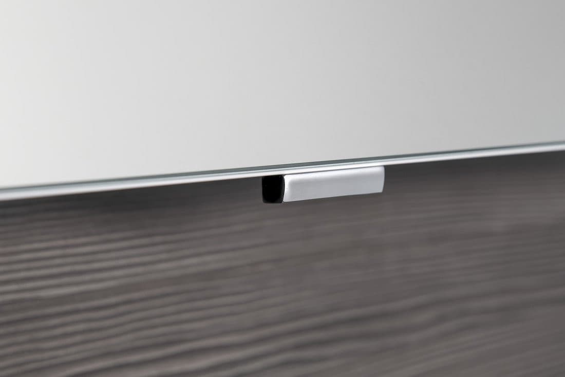 CLOE szafka z lustrem LED, 100x50x18cm, sosna rustykalna