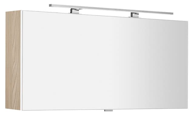CLOE szafka z lustrem z oświetleniem LED, 120x50x18cm, wiąz Bardini