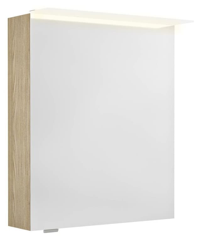 SZAFKA Z LUSTREM LINEX z oświetleniem LED, 60x70x15cm, Wiąz Bardini