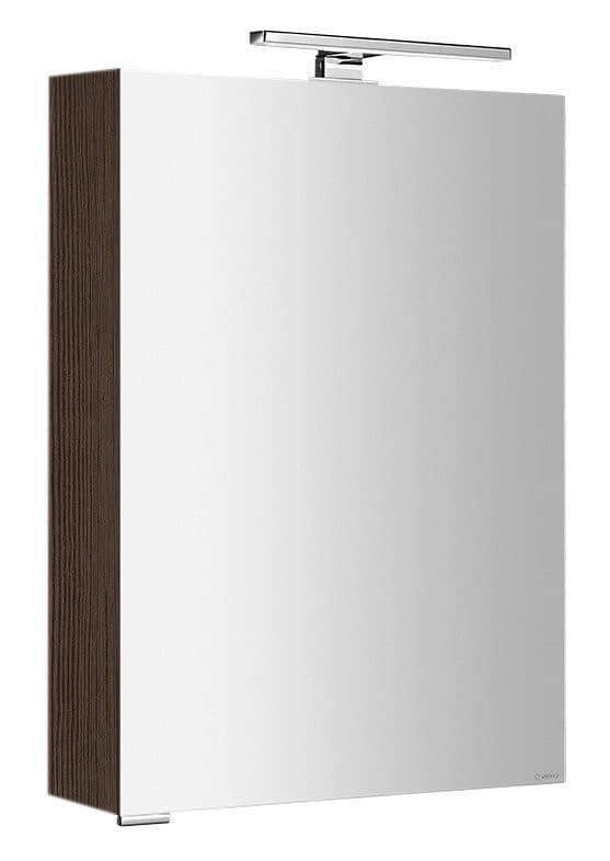 MIRRÓ szafka z lustrem, oświetleniem LED, 50x70x16cm, uniwersalna, sosna rustykalna