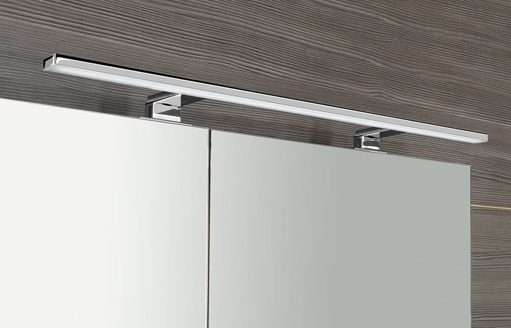 MIRRÓ szafka lustrzana z oświetleniem LED 90x70x16 cm, Wiąz Bardini