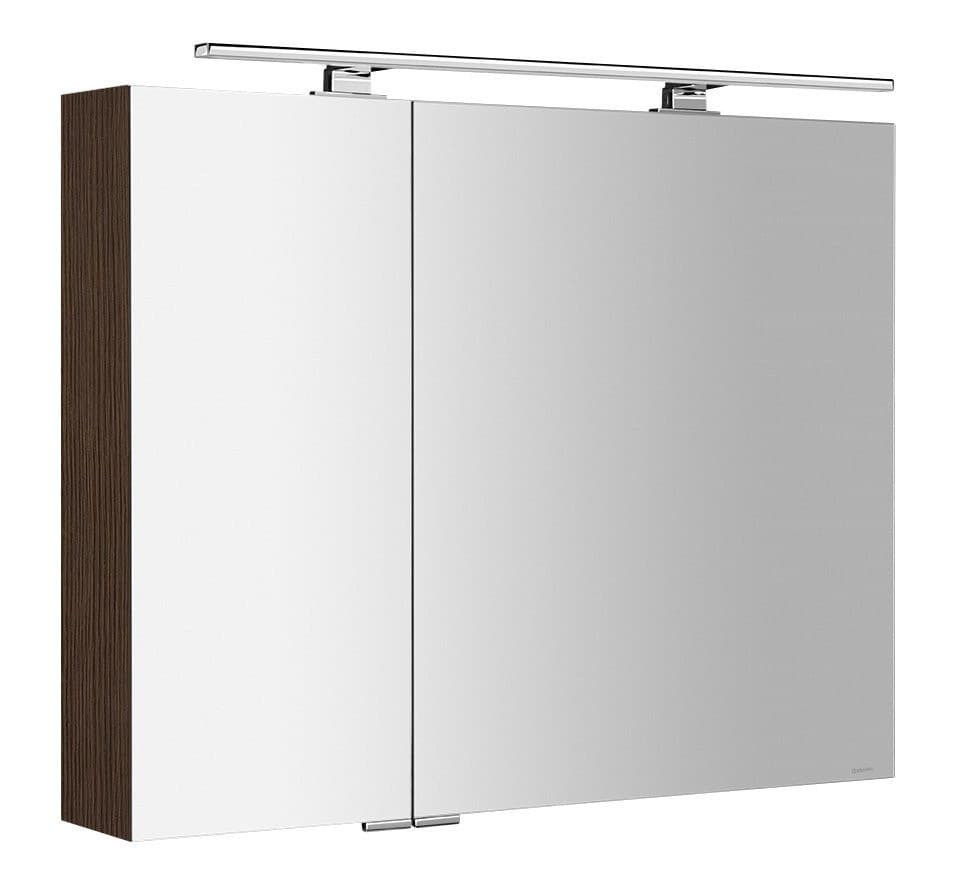 MIRRÓ szafka z lustrem z oświetleniem LED, 90x70x16 cm, sosna rustykalna