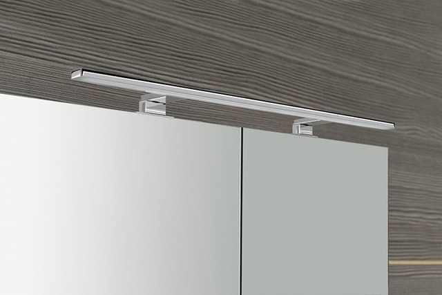 MIRRÓ szafka z lustrem z oświetleniem LED, 100x70x16 cm, wiąz Bardini