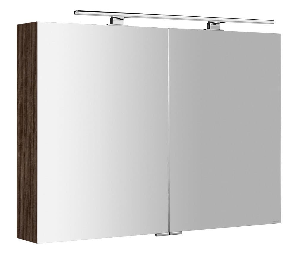 MIRRÓ szafka lustrzana z oświetleniem LED, 100x70x16cm, sosna rustykalna