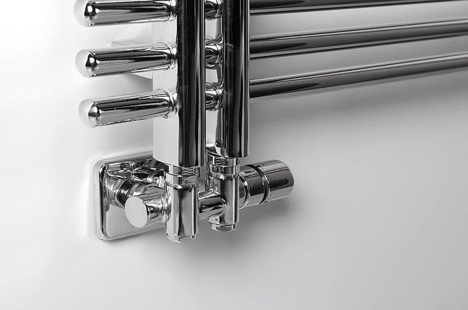 Zestaw przyłączeniowy TWIN COMBI z termostatem prawy chrom