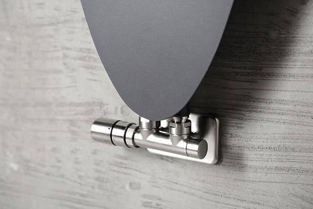 Zestaw przyłączeniowy TWIN z termostatem, lewy, stal nierdzewna matowa