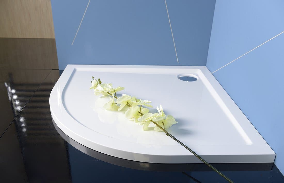 SERA brodzik prysznicowy kompozytowy półokrągły 90x90 cm biały