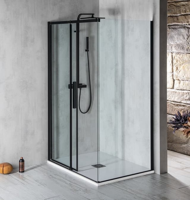 ALTIS BLACK prostokątna kabina prysznicowa 1100x1000 mm, wariant L/P