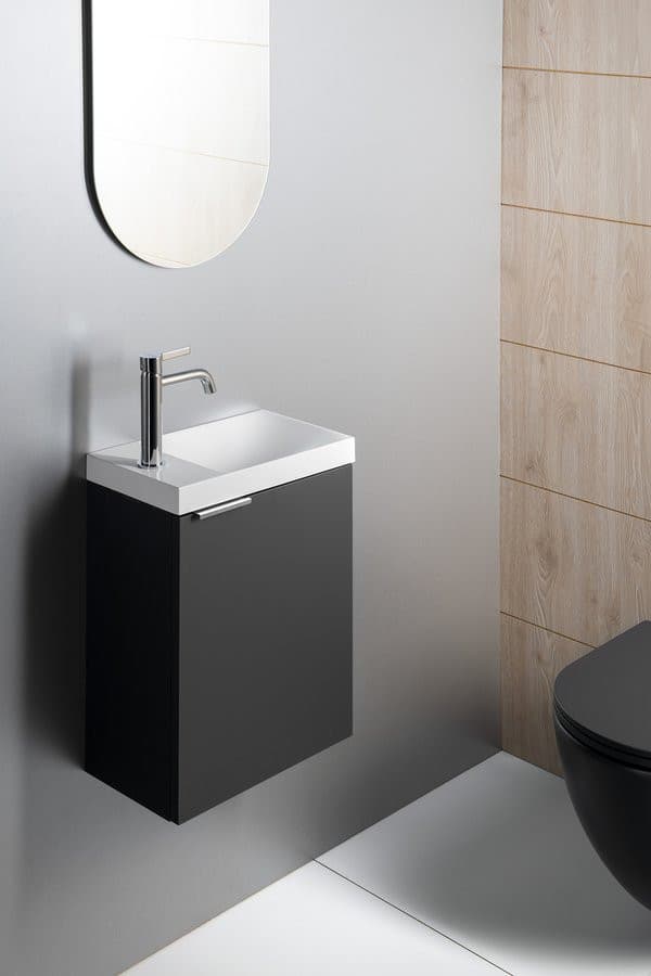 Umywalka kompozytowa Sapho 40x22 cm bez przelewu biała