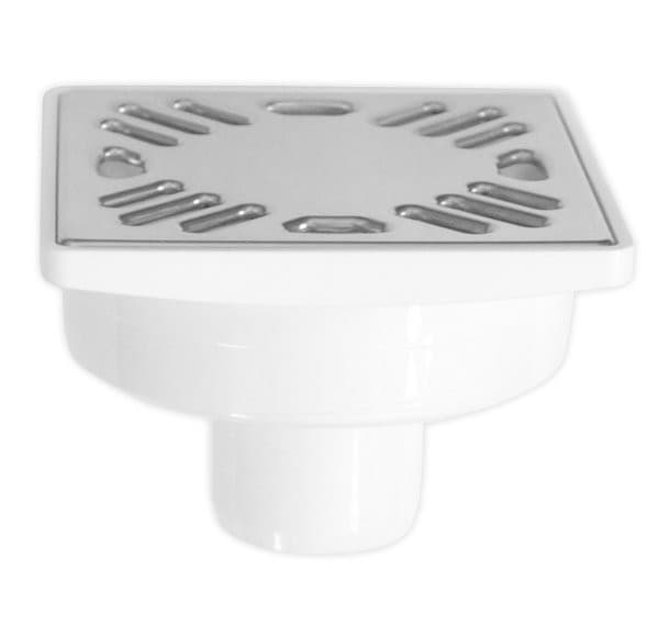 Kratka ściekowa prosta 103x103 DN40, stal nierdzewna polerowana