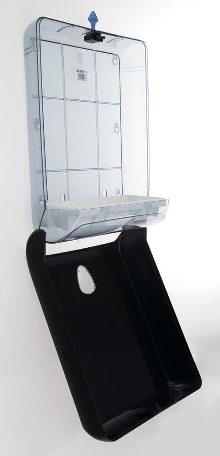 COLORED dozownik ręczników papierowych, 29x40x13cm, ABS, czarny mat