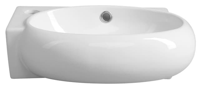 Umywalka narożna RIBERA SMALL ceramiczna 43x28,5 cm lewy otwór