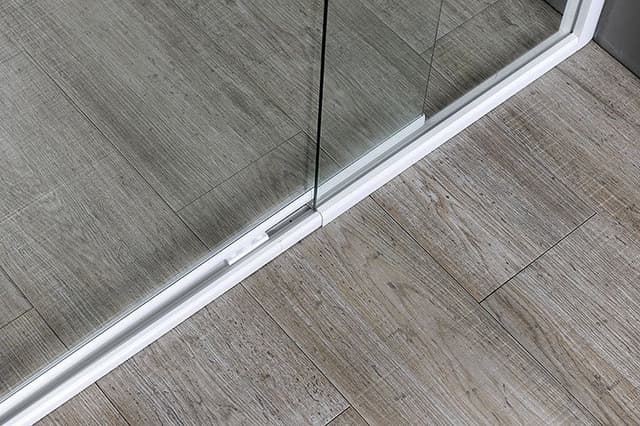 AMICO drzwi prysznicowe zawiasowe 1040-1220x1850mm przezroczyste szkło