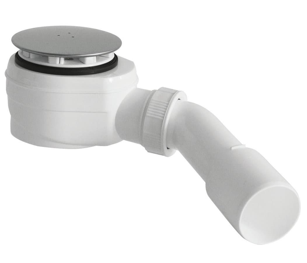 Niski syfon brodzikowy, średnica 60mm, DN40/50, stal nierdzewna