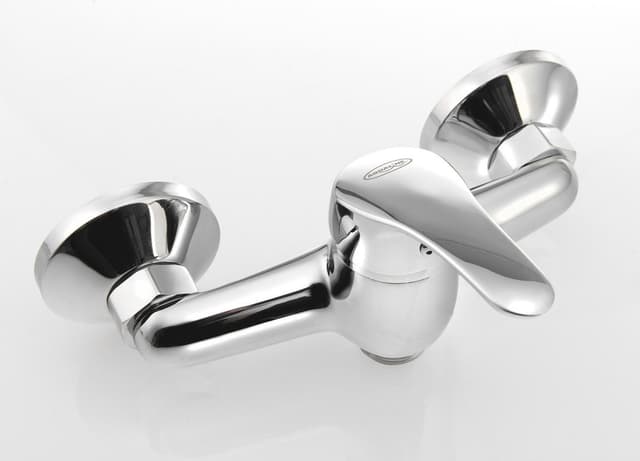 AQUALINE 35 bateria zlewozmywakowa ścienna chrom 3/4 bez uchwytu