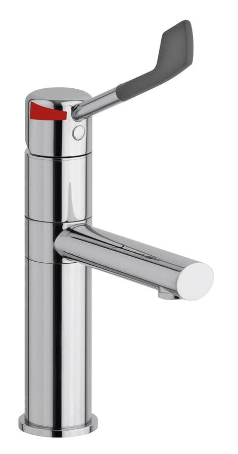 LEA wysoka bateria umywalkowa medyczna z obrotową wylewką chrom