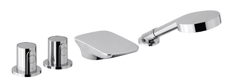 GLAM bateria termostatyczna na brzeg wanny, czteroelementowa, chromowa