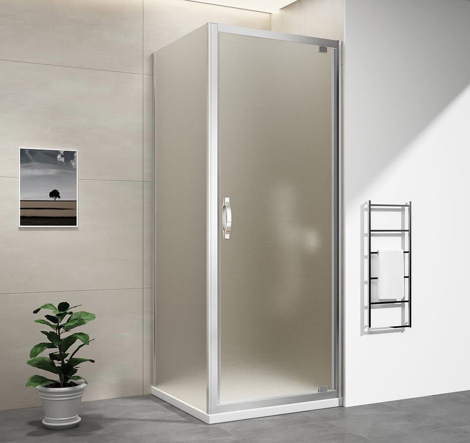 SIGMA SIMPLY kabina prysznicowa 900x900mm, drzwi obrotowe, L/P, szkło Brick