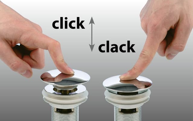 Odpływ umywalkowy 5/4 click-clack korze ceramiczny czerwony mat