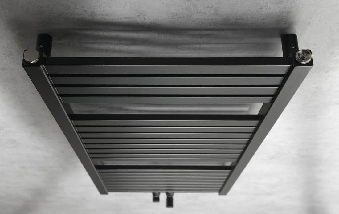 TONDI grzejnik łazienkowy stalowy 450x970 mm czarny mat