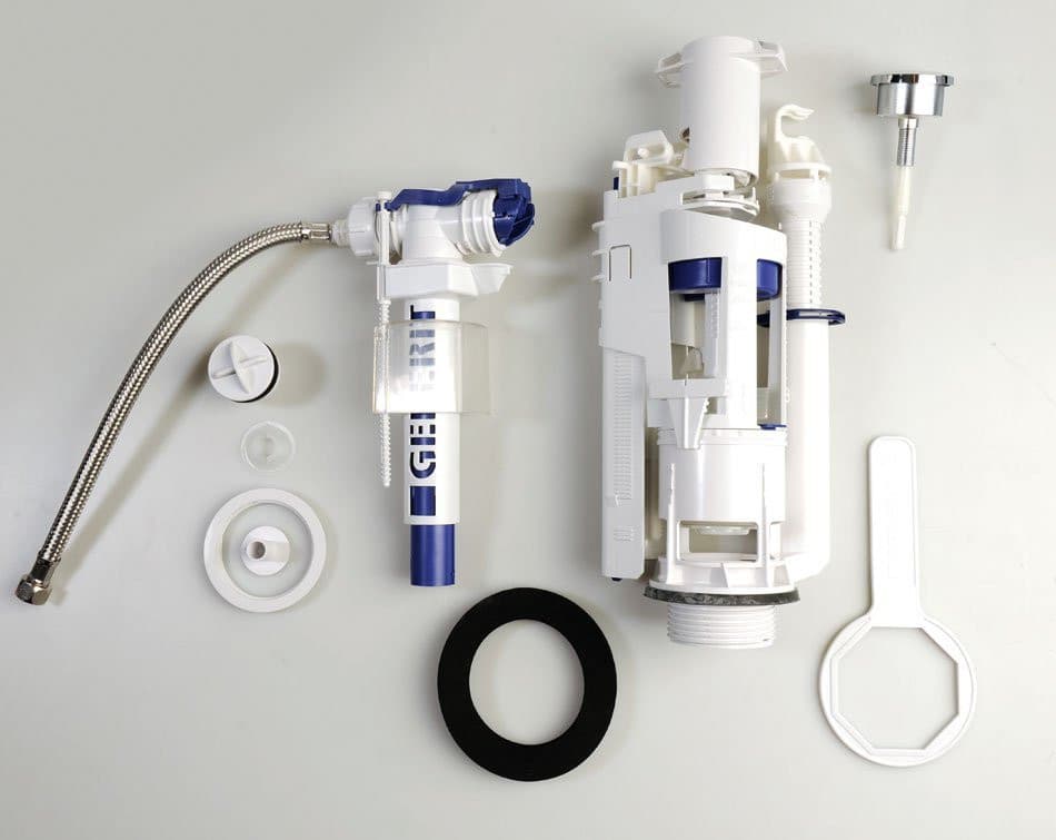 EGO-FLO zestaw oszczędny spłukująco-napełniający do WC kombi chrom