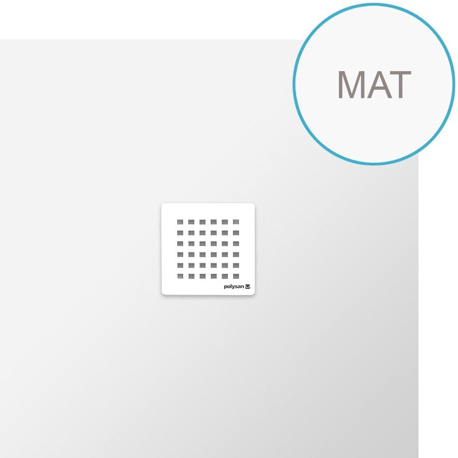 FLEXIA brodzik kompozytowy 80x80 cm, biały mat, możliwość regulacji