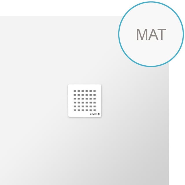 FLEXIA brodzik kompozytowy 90x90 cm, biały mat, z możliwością docinania