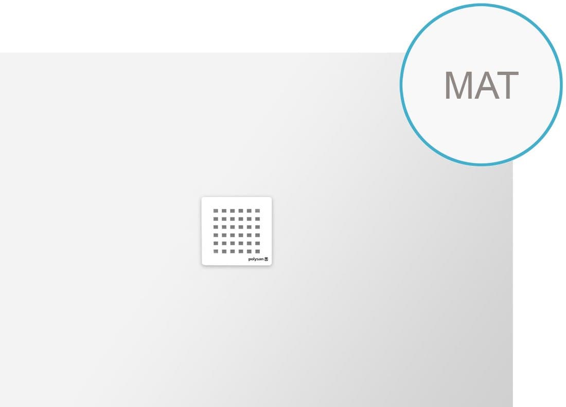 FLEXIA brodzik kompozytowy prostokątny 130x90 cm, biały mat