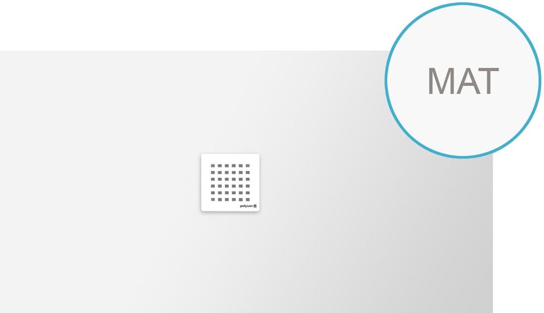 FLEXIA brodzik kompozytowy prostokątny, docinany 150x80cm, biały mat