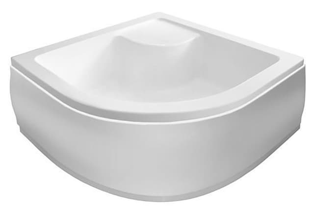Półokrągły brodzik prysznicowy 90x90x28 cm ABS/PMMA z nóżkami