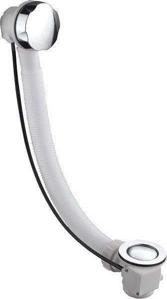 Zestaw odpływowy z korkiem automatycznym, długość 730 mm, mosiądz/chrom