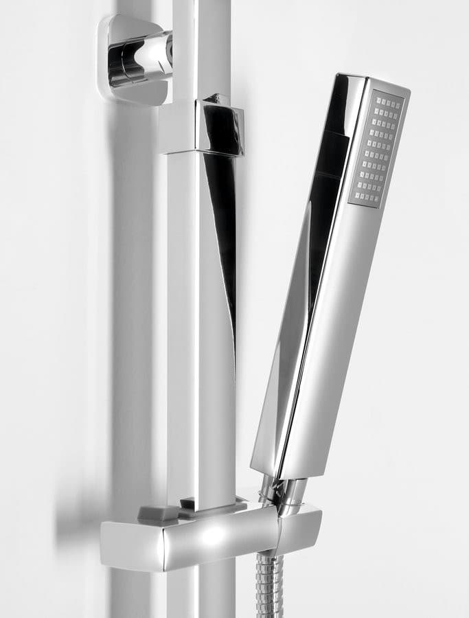 Zestaw prysznicowy Sapho z deszczownią, słuchawką, chrom