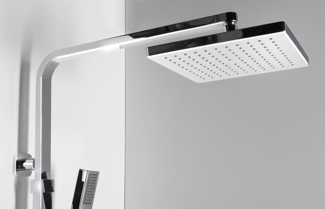 Zestaw prysznicowy Sapho z deszczownią, słuchawką, chrom