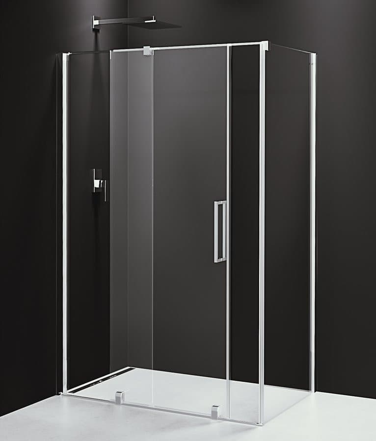 ROLLS kabina prysznicowa prostokątna 130x80 cm, uniwersalna, szkło antydrop